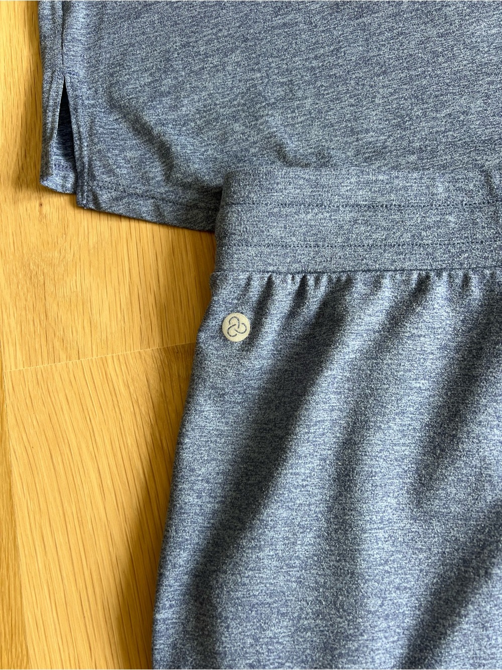 Zella Restore Soft Matching Set Blue Tempest Large Tee + Drawstring Pants, Large - Picture 4 of 10